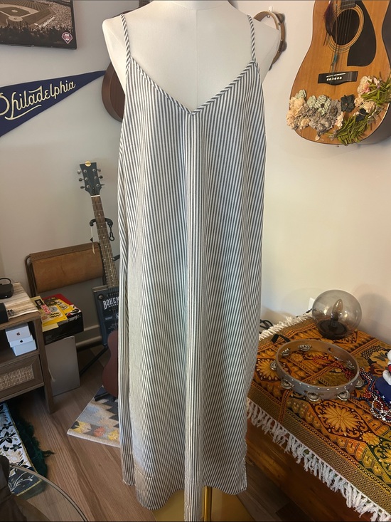 Target Dresses & Skirts - Target White and Black Striped Maxi Slip Dress